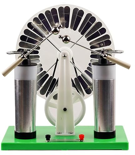 Générateur d'électricité statique – Ensemble d'expérience physique avec induction statique et décharge d'étincelles Outil de démonstration électrostatique portable pour l'enseignement en classe, les
