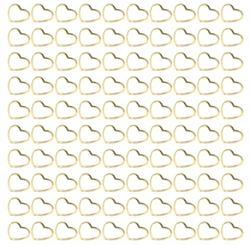Healifty 500piezas Joyas Remaches Forma de Corazón Adornos para Uñas Metálicos Accesorios para Manicura Remaches para Decoración de Uñas