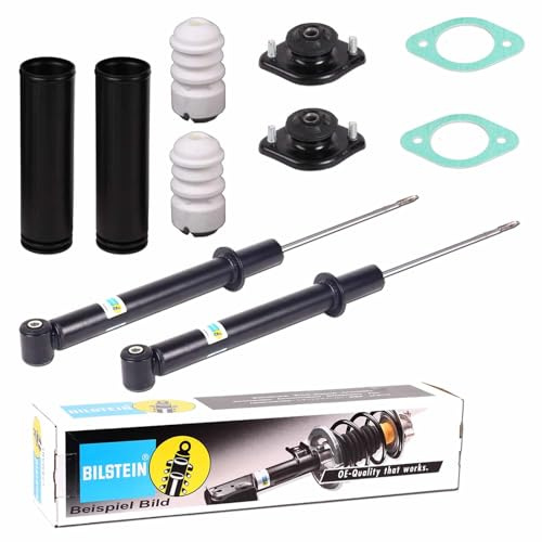 2x Bilstein B4 Stossdämpfer + Domlager hinten | 19-103150 + 12-117109 + 11-181415 Kompatibel mit 3 (E36),3 (E46),3 Cabriolet (E36),3 Compact (E46),3 Coupe (E36),3 Coupe (E46