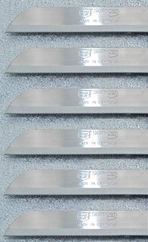 Solingen Juego de 6 Cuchillos Vistoso para panecillos, Fruta, Tomates y pelar
