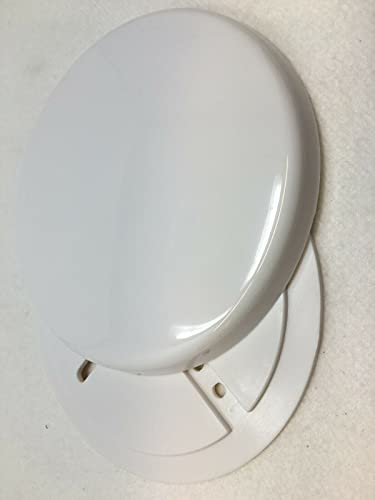 Deckenplatte rund Ø125 mm 2-teilig weiß zum Verstecken Ihrer Anschlussdose in der Decke mit Sparpacket (SparPacket 1 Stck)