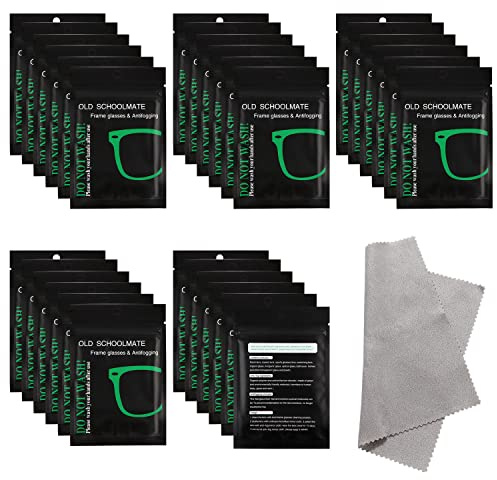 JSMTKJ Anti Fog salviette 30 Pezzi Panno Antiappannamento per Occhiali Panno Occhiali Antinebbia di Nano Riutilizzabile per Vetro Casco da Moto Lenti di Macchina Fotografica