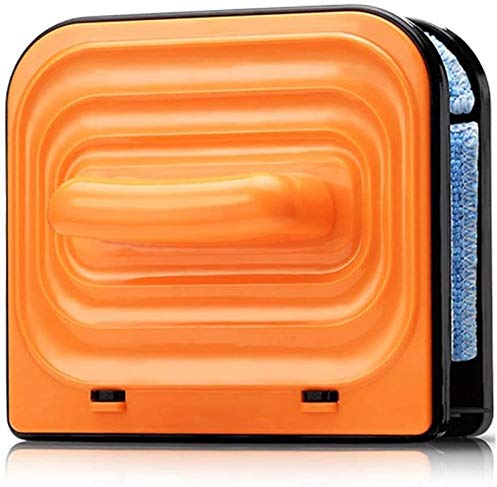 Samnuerly Doppelseitiger magnetischer Fensterputzer, Kugeldesign/Anti-Off-Griffreiniger Glaswischer magnetisch, mit Anti-Drop-Sicherheitsseil, 15-30 mm,