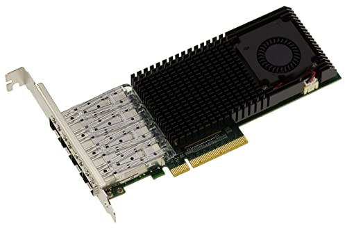 KALEA-INFORMATIQUE Carte contrôleur PCIe réseau LAN 10G SFP+ 4 Ports avec Chipset Intel JL82599ES - 10GbE Ethernet Network Adapter