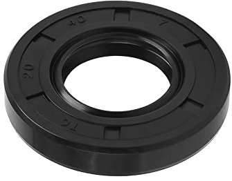 QUARKZMAN 20 x 40 x 7mmTC Olio Sigillo x Gomma Doppio Lip per Moto Alberi Motore e Pompe Idrauliche, [Nero]