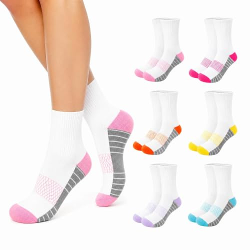 Chalier Finery Calzini Da Trekking Da Donna, Calze Running, Calze in Cotone Termiche Traspiranti Ammortizzate, Calzini Sportivi Donna, Multi Performance 35-40