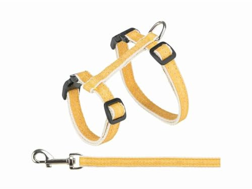Trixie Kattentuig Met Riem Beige / Okergeel-27-45 CM/13 MM 120 CM