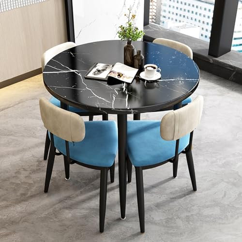 Verhandlungsraum, Esstisch und Stuhl-Set, Büro, Konferenztisch, klein, rund, 80 cm, Essecke, Restaurant, Küche, Schlafzimmer, Freizeit, Tische, Café, Milch, Teeladen, Besprechung, Seminartisch, platzs