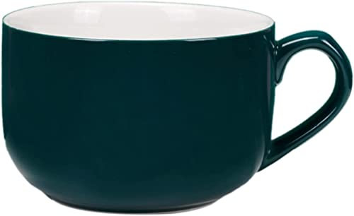 Keramik-Nudelschüssel, Suppenschüssel mit Deckel, Mikrowellen-Suppenschalen mit Deckel, 750 ml, einfarbige Nudelschale mit Deckel, Schüssel mit Griff, Suppentasse mit Deckel, rot ohne Deckel (Farbe: