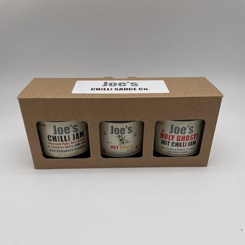 Joe's Chilli Sauce Co: 3 Jar HOT HONEY & CHILLI JAM GIFT PACK