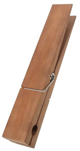WOONEKY Giant Wooden Clothespin Towel Clip Robust Bathroom Towel Rack Per Asciugamani Design Salvaspazio Legno Massiccio Per Casa Hotel e Ufficio