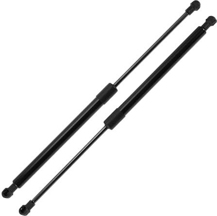 TUCKBOLD Heckklappenstützen Für Toyota Yaris 2006-2011 Schwarz 2 Stück | Schrägheck Mit Heckscheibenwischer, 689500W391/689600D012, Kohlenstoffstahl, Ausgezogen 43cm, Zusammengedrückt 26cm