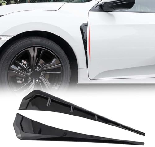 WJYZNB Dekorative Autoaufkleber für den Kotflügel,kompatibel mit Seat Ibiza Ibiza FR Ibiza S Ibiza 6J S Ibiza 6J,Personalisiertes Spoilerzubehör,1-Black