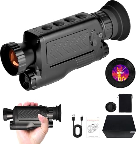 GTGUARD Clearview H35L Wärmebild-Monokular mit Laser-Entfernungsmesser (1 km) – Nachtsichtgerät für Jagd, Outdoor & Taktik – 384x288 IR-Auflösung, 5h Akku, IP67, WiFi