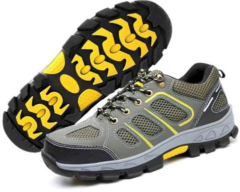 Arbetsskadeskor, Skyddsskor Med Stötdämpning Och Punktering, Antistatiska Skyddsskor, Bekväma Och Andningsbara Sneakers(EU 37)
