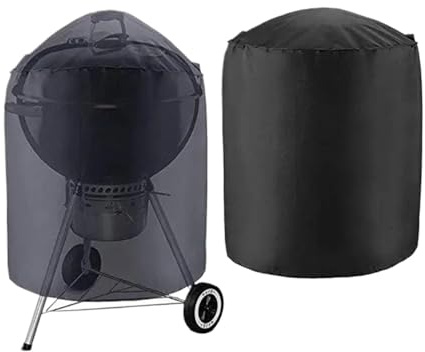 Grillöverdrag vattentätt grillskydd, grillskydd, skydd för gas- och kolgrillar, skydd för trädgårdsgrill, utomhus, svart för grillning(80 x 66 cm)