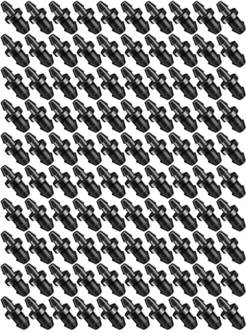 SELVFZ 100 bocchette per tubi spinati, in gomma, a prova di perdite, per irrigazione da giardino e giunti antiscivolo, chiusure impermeabili