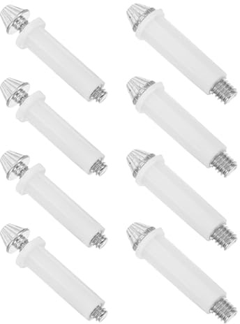 Angoily Kit di Riparazione Perni Inferiori Porte Pieghevoli 3/8 e 7/16 Regolabile 8 Pezzi Staffe Ferramenta per Armadi Porte a Soffietto Uso Fai da Te