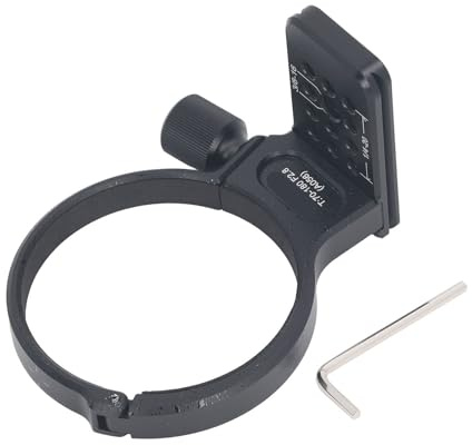 Anello di Montaggio per Treppiede, Collare Obiettivo T70‑180 F2.8, Alluminio con Piastra Rapida 70mm - Compatibile, Montaggio Veloce e Bilanciamento Stabilizzato