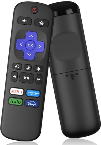 Replacement Remote Control Only for Roku TV, Compatible for TCL Roku/Hisense Roku/Onn Roku/Sharp Roku/Element Roku/Westinghouse Roku/Philips Roku Smart TVs (Not for Roku Stick and Box) (1)