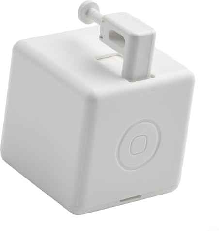 Für Tuya Für Zigbee für Smart Button Pusher, Kabelloser Schalter mit Touch-Steuerung für traditionelle Tasten, App- & Sprachsteuerung, einstellbarer Hubweg 0-100%, weiß(Schalten)