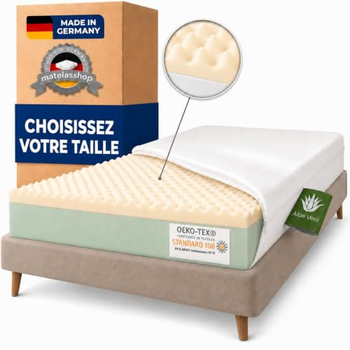 One Place and Dime Memory Madrass 135X195 Aloe Vera tillverkad i Tyskland OEKO-TEX