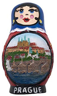 Prag Tschechische 3D Kühlschrank Magnet Touristische Souvenirs Harz Magnetische Aufkleber Kühlschrankmagnet Home & Kitchen Dekoration aus China