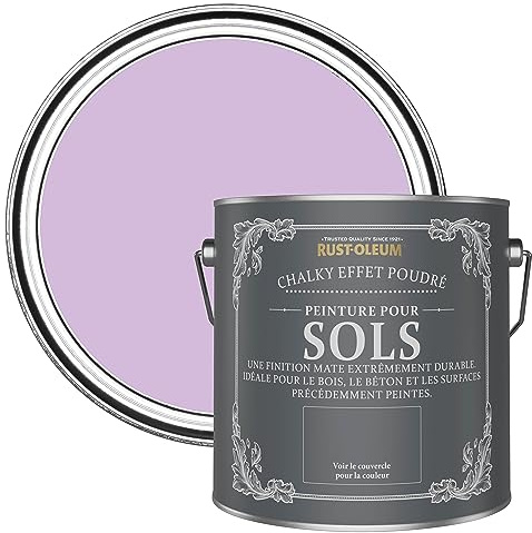 Rust-Oleum Purple Scratch-Proof Floor Paint in Matt Finish - Violet Macaroon 2.5L