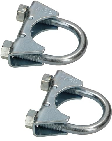 KOTARBAU® 2er Set Bügelschelle 32mm Auspuffschelle Rohrschelle Rohrbügelschelle U-Bolzen für Montage von Antennen Rohren Masten Universalschelle für Rohrverbindungen