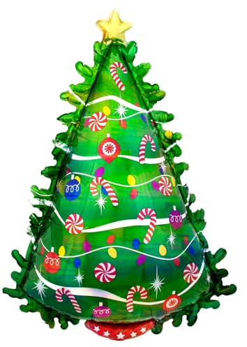 Amscan Ballon Foil SuperShape Arbre de Noel Vert P40 Paquet 66 x 91 cm