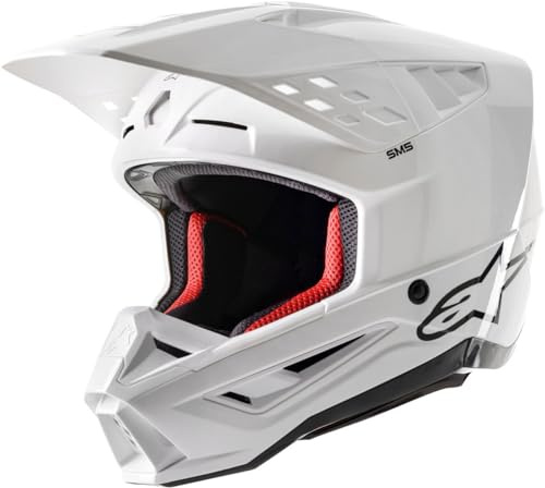 Alpinestars S-M5 Solid 2024 Motocrosshelm (White,XS (53/54))