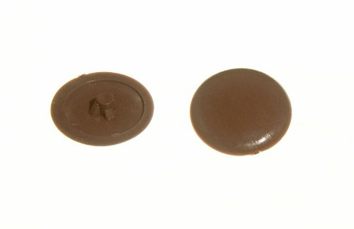 400 X Brown Pozi Push-On Screw Cap Covers for No. 6/8 Screws - Practical & Seamless
