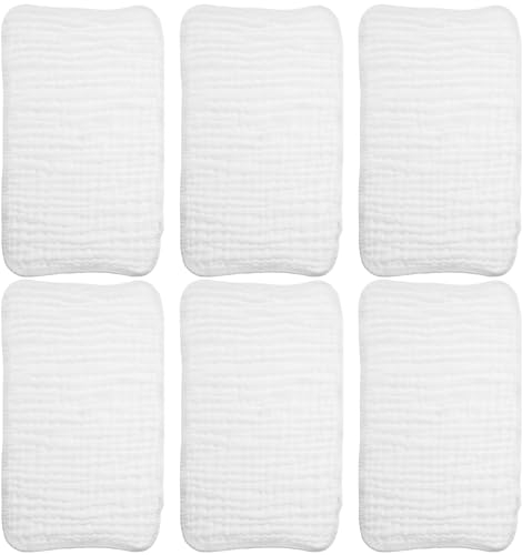 UPKOCH 6stücke Waschlappen Aus Baumwolle Multifunktionale Muslin Tücher Für Neugeborene Sanfte Gesichts Und Spucktücher Bad Und Burp Cloths