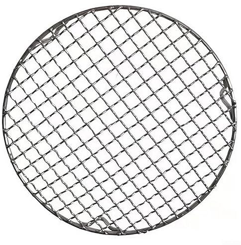 Edelstahl zum Kochen, Rundes Kühlregal-BBQ Edelstahl Barbecue Rundgrill Maschendraht Outdoor(25cm)