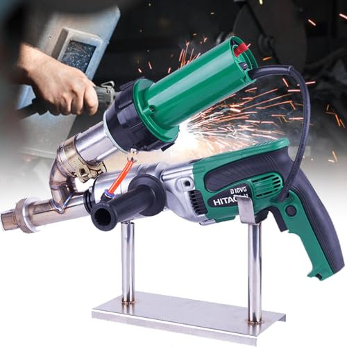 Plastic Extrusion Welding Gun Kit - Handheld Hot Air Welder for HDPE PP PVDF Sheet - Vinyl Weld Extruder Machine for Welding
