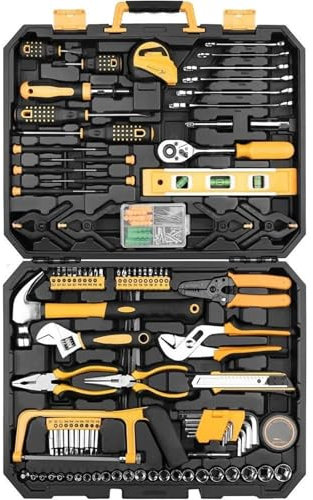 Herramientas De Mano Paquete Combinado de Herramientas de reparación de automóviles con Llave de Tubo de 228 Piezas, Juego de Herramientas Mixtas Llave de Vaso