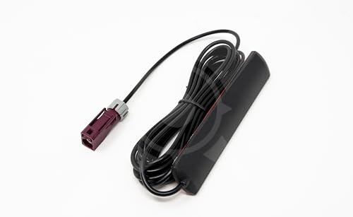 Autoskope LTE/NB-IoT Autoantenne mit wasserdichtem Fakra-D Anschluss | LTE Antenne, 4G Antenne, NB-IoT, GSM, UMTS, 3G, 4G – selbstklebend, RG174 Kabel, 3 m, für Fakra Stecker in Fahrzeugen, IP67