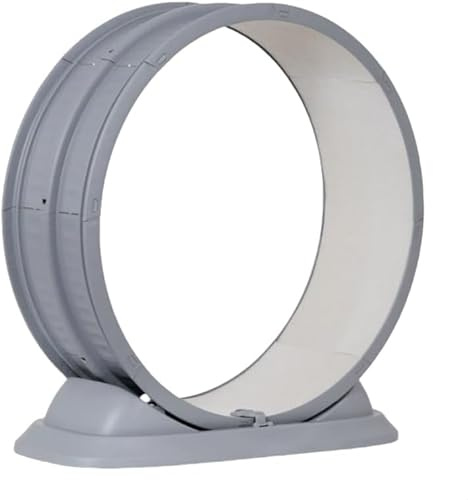 OHMG Ruota di esercizio per gatti, 80 cm, ruota di corsa per gatti interni, con tappetino rimovibile per corsa, camminata, allenamento, tapis roulant per gatti (grigio-85 x 80 x 33 cm)