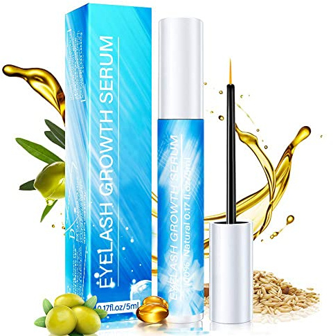Eyelash Growth Serum, Lash Serums Eyebrow Enhancer and Eyelash Serum for Growth and Thickness, Natural Eye Lash Serum to Growth Longer, Fuller, Stronger(5ML)