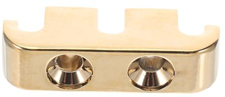 Basssaitenniederhalter für 4 und 5-saiter E-bass Goldfarben | Legierung, mit Befestigungsschrauben, Präzise Abstimmung, Einfache Montage