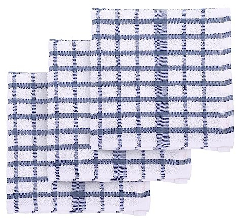 LOLIPPYY Japanese Style Cotton Yarn Dish Cloths 3pcs Kitchen Towels