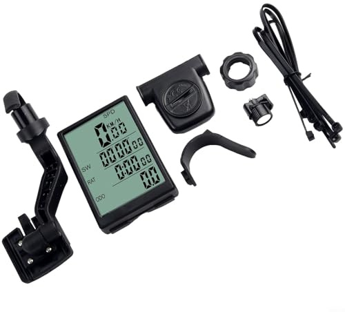 Honseadek Tachimetro wireless per bicicletta e computer da ciclismo impermeabile con ampio display per una maggiore visibilità