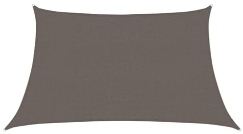Mhdvray Voile d'ombrage 3/4 x 2 m anthracite PEHD 160 g/m² - Bloque les UV et perméable au vent - Pour jardin, balcon, terrasse - Petite protection solaire, anthracite, 4/5 x 3 m