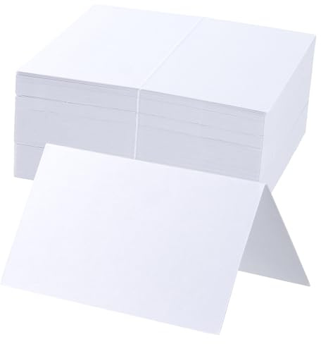 150PCS Name Place Cards for Table, Place Setting Cards Foldable Name