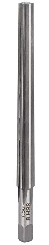 Maschinenreibahle, Schnellarbeitsstahl, prägnante Schnitthärte, Industriebedarf, 8 mm gerader Schaft, konische Reibahle für die handwerkliche Verarbeitung