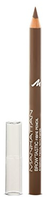 Manhattan Brow'Tastic Augenbrauenstift – Brauner Eyebrow Pencil mit auffüllenden Fasern für dichter wirkende, definierte Augenbrauen – Farbe Medium 002 – 1 x 1.08g