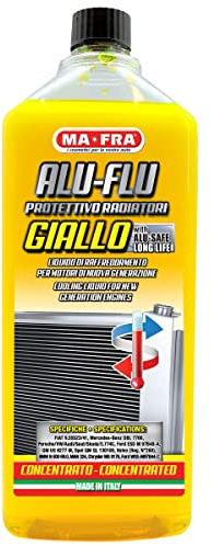 Ma-Fra Alu-Flu Giallo, Liquido Raffreddamento Radiatore per Motori di Nuova Generazione, 1000ml