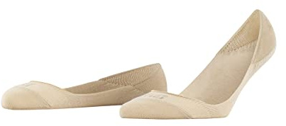 FALKE Women's Invisible Step Medium Cut Box Liner Socks Breathable Cotton No-Show Invisible Hidden In Shoe Anti-Slip System In The Heel Area Do Not Slip In Shoes Thin Plain 1 Pair