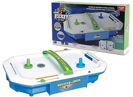 Hockey de Mesa de Aire para Niños con 2 Perillas y 2 Discos - Juego de Hockey Flipper Completo con Marcador Integrado