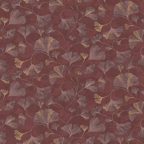 Stoff Meterware Blumen Blüten Blätter Canvas Baumwolle - 1 Meter, Geblümt, Blumenmuster, Kissen, Vorhänge, Tischdecke, Deko, Taschen, Nähen (Ginkgo Blätter)